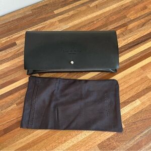 rag & bone New York Black Leather Sunglasses Case